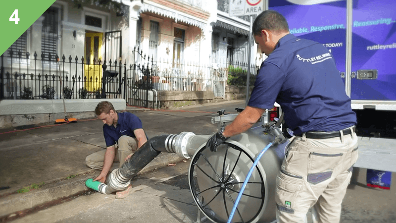 Step 4 - the liner completely seals the length of in ground piping | Relining